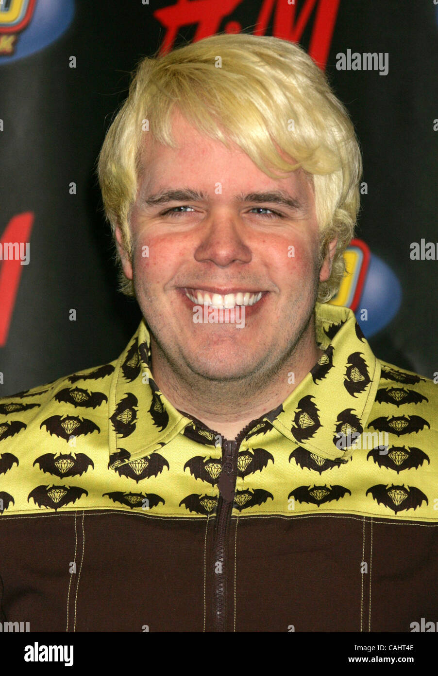 Dec 14, 2007 - New York, NY, USA - Gossip blogger PEREZ HILTON poses for photos in the press room for Z100's Jingle Ball 2007 held at Madison Square Garden. (Credit Image: © Nancy Kaszerman/ZUMA Press) Stock Photo