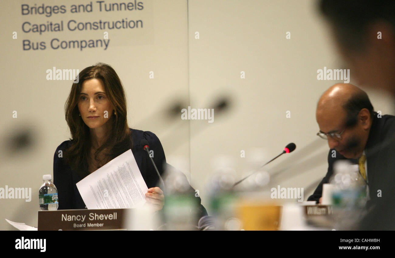 MTA Board Member Nancy Shevell at the meeting this morning Dec. 17 2007 ...