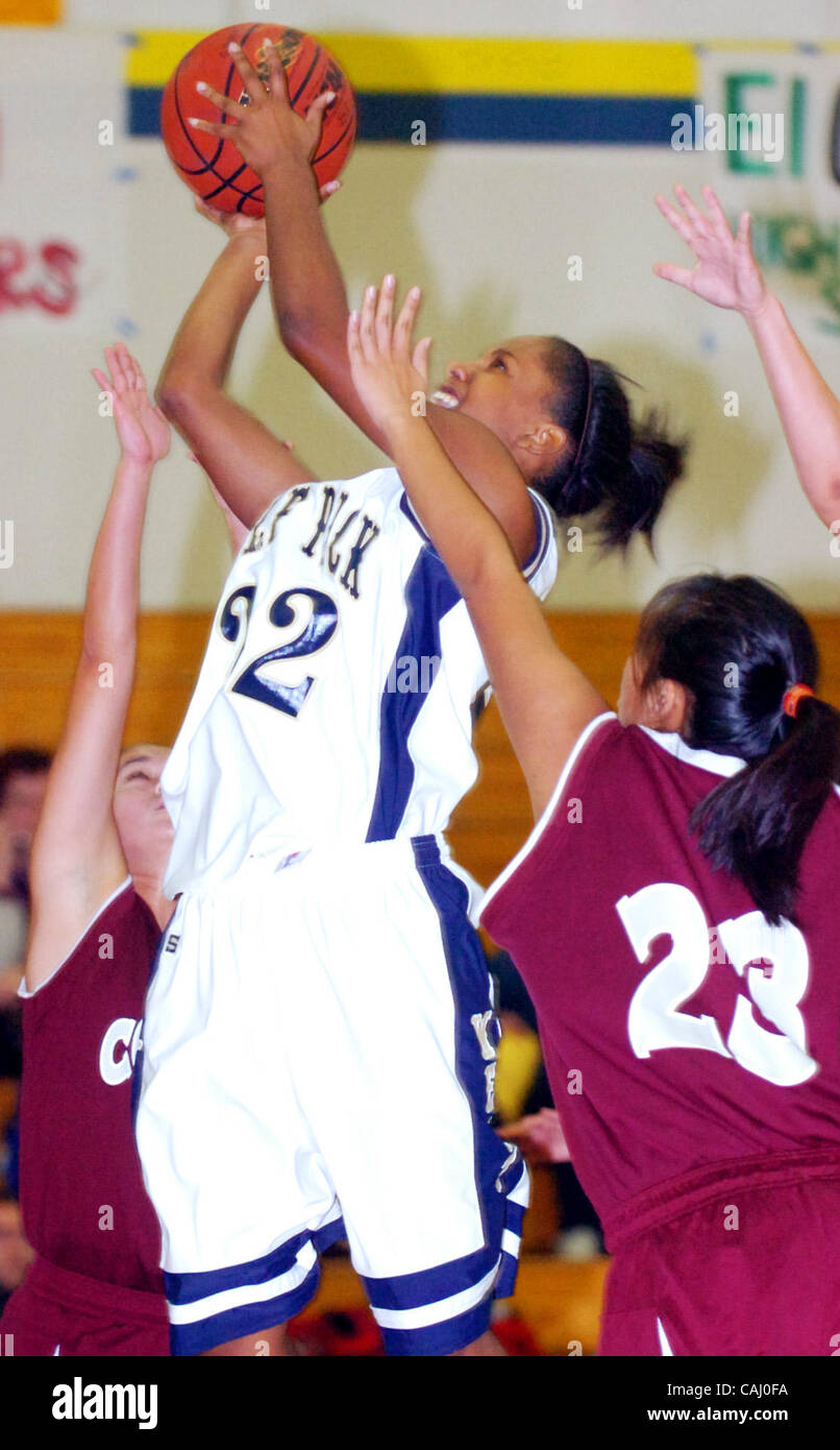 West High Basketball Player Eliza Bowles Takes A Shot As Weston Stock Photo Alamy