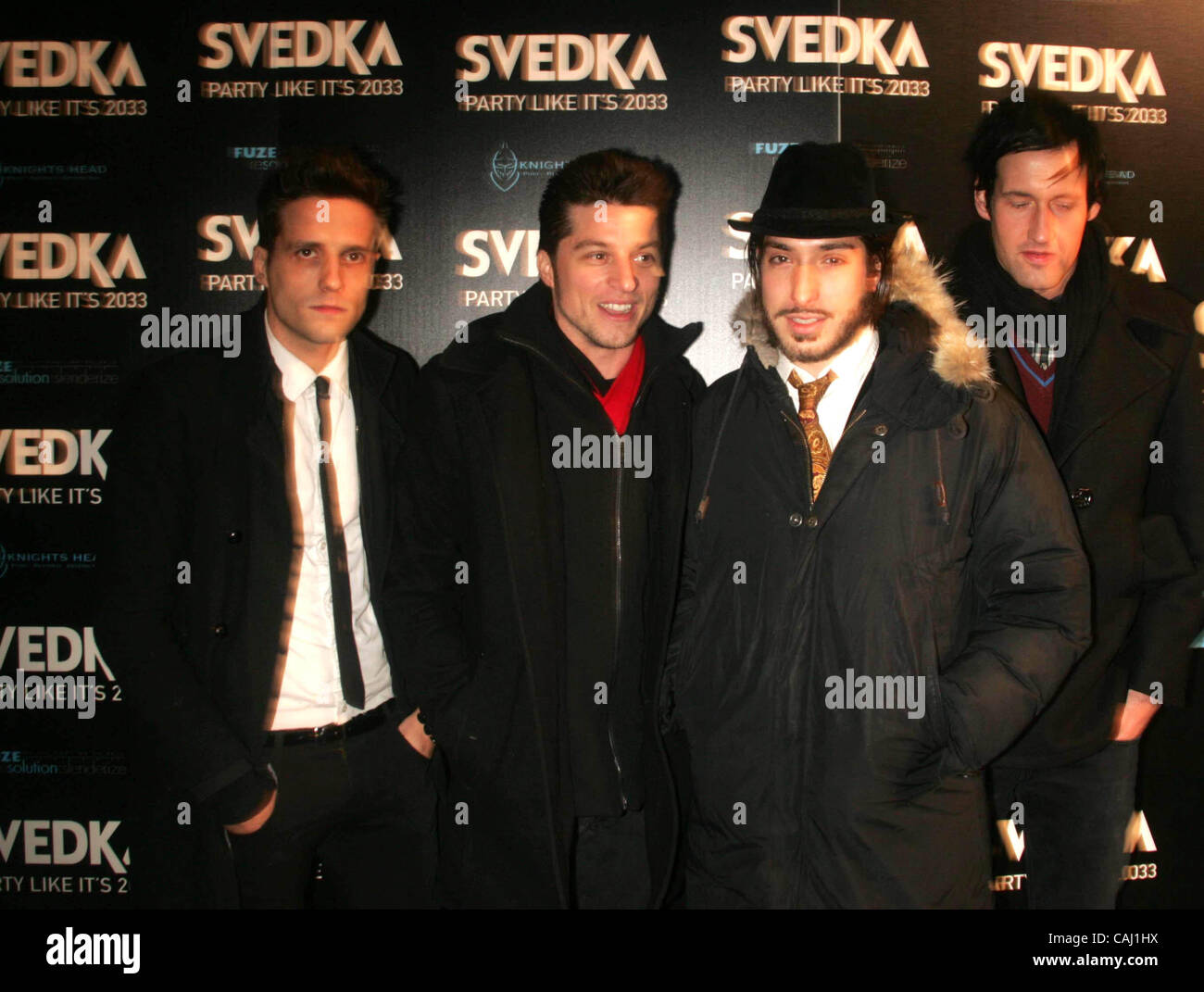 Jan. 1, 2008 - New York, New York, U.S. - KID ROCK HOSTS THE SVEDKA VODKA NEW YEAR'S EVE CELEBRATION AT HOTEL GANSEVOORT.DOWNTOWN      12-31-2007.       2007..THE BRAVERY.K55960RM.(Credit Image: Â© Rick Mackler/Globe Photos/ZUMAPRESS.com) Stock Photo