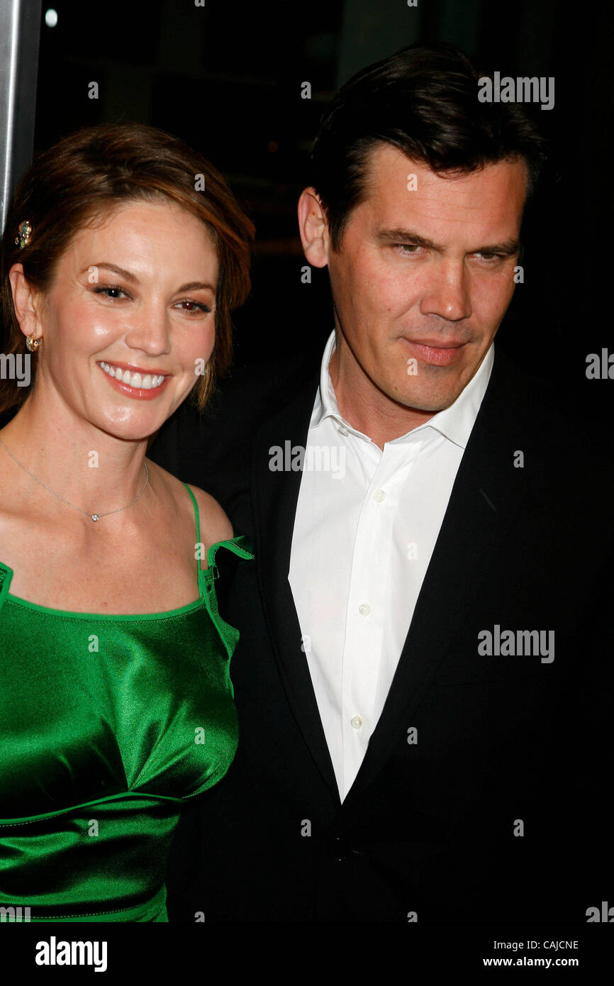 Jan. 22, 2008 - Hollywood, California, U.S. - I12931CHW.''UNTRACEABLE'' LOS ANGELES PREMIERE  .SILVER SCREEN THEATRE AT THE PACIFIC DESIGN CENTER,  WEST HOLLYWOOD, CA .01/22/08.DIANE LANE AND JOSH BROLIN (Credit Image: Â© Clinton Wallace/Globe Photos/ZUMAPRESS.com) Stock Photo