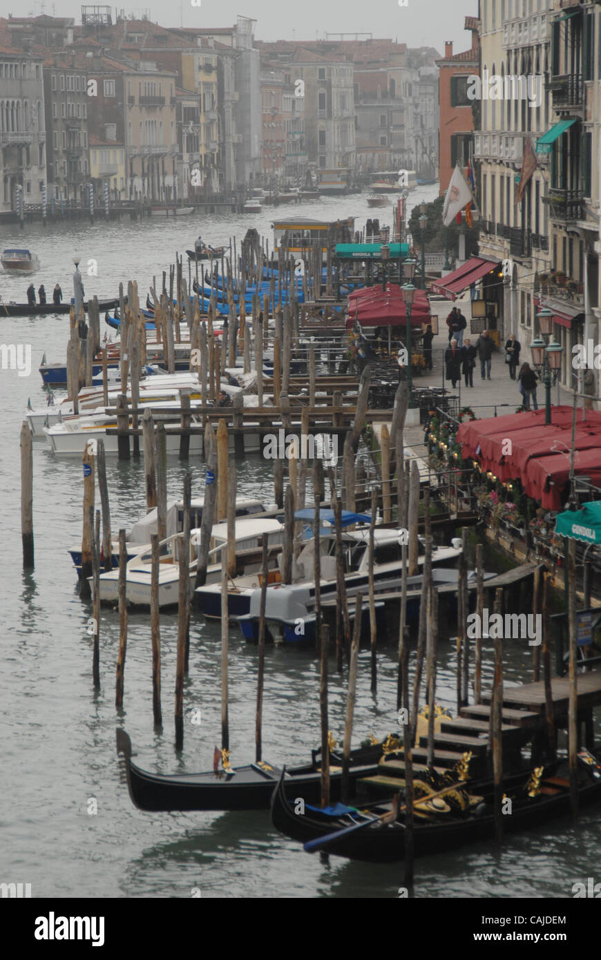 Wikipedia: "The classical Venetian boat is the gondola, although it is now  mostly used for tourists, or for weddings, funerals, or other ceremonies.  Most Venetians now travel by motorised waterbuses ("vaporetti") which