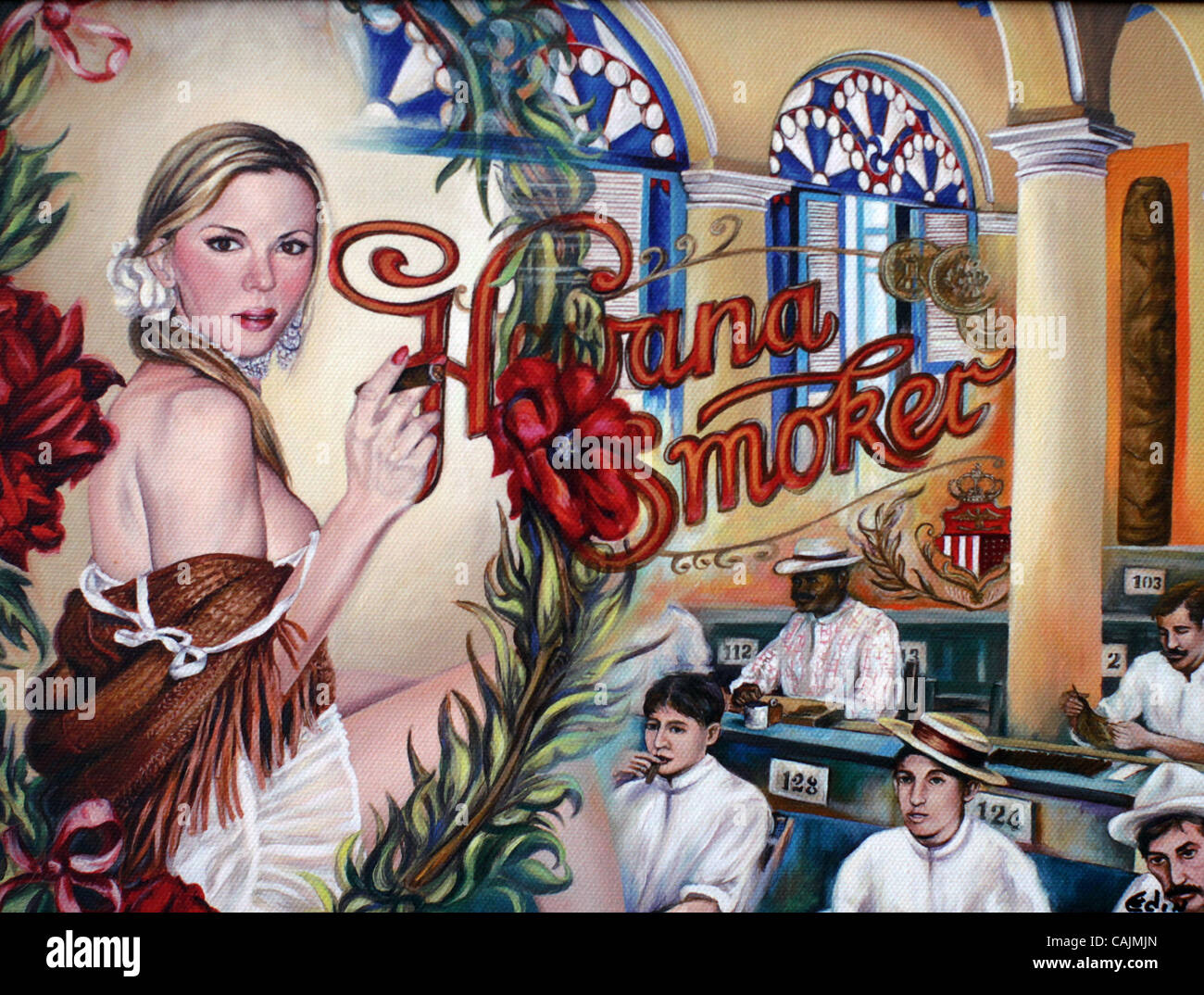 Cigar art hi-res stock photography and images - Alamy