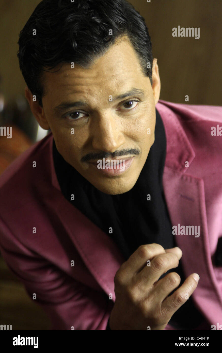 Jan. 12, 2011 - Los Angeles, California, U.S - 80's R&B star EL DEBARGE photographed backstage before a television appearance. El DeBarge, once married to Janet Jackson, is making a comeback after a series of setbacks, and has released his first music in over 15 years and has been nominated for two  Stock Photo