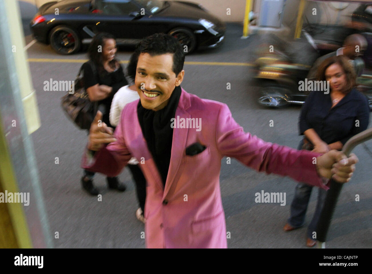 Jan. 12, 2011 - Los Angeles, California, U.S - 80's R&B star EL DEBARGE photographed backstage before a television appearance. El DeBarge, once married to Janet Jackson, is making a comeback after a series of setbacks, and has released his first music in over 15 years and has been nominated for two  Stock Photo