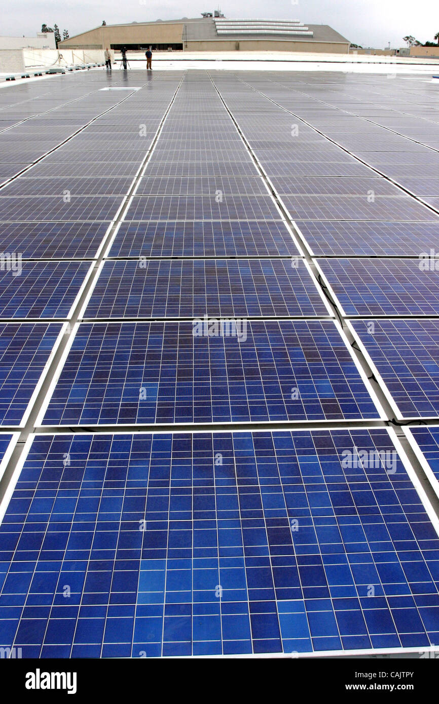 Sep 28, 2007 -Westminster, CA, USA - A view of the new rooftop solar ...