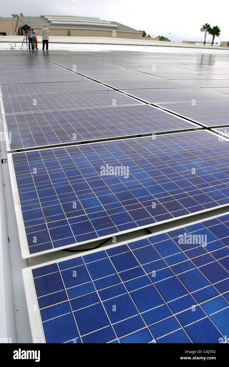 Sep 28, 2007 -Westminster, CA, USA - A view of the new rooftop solar ...