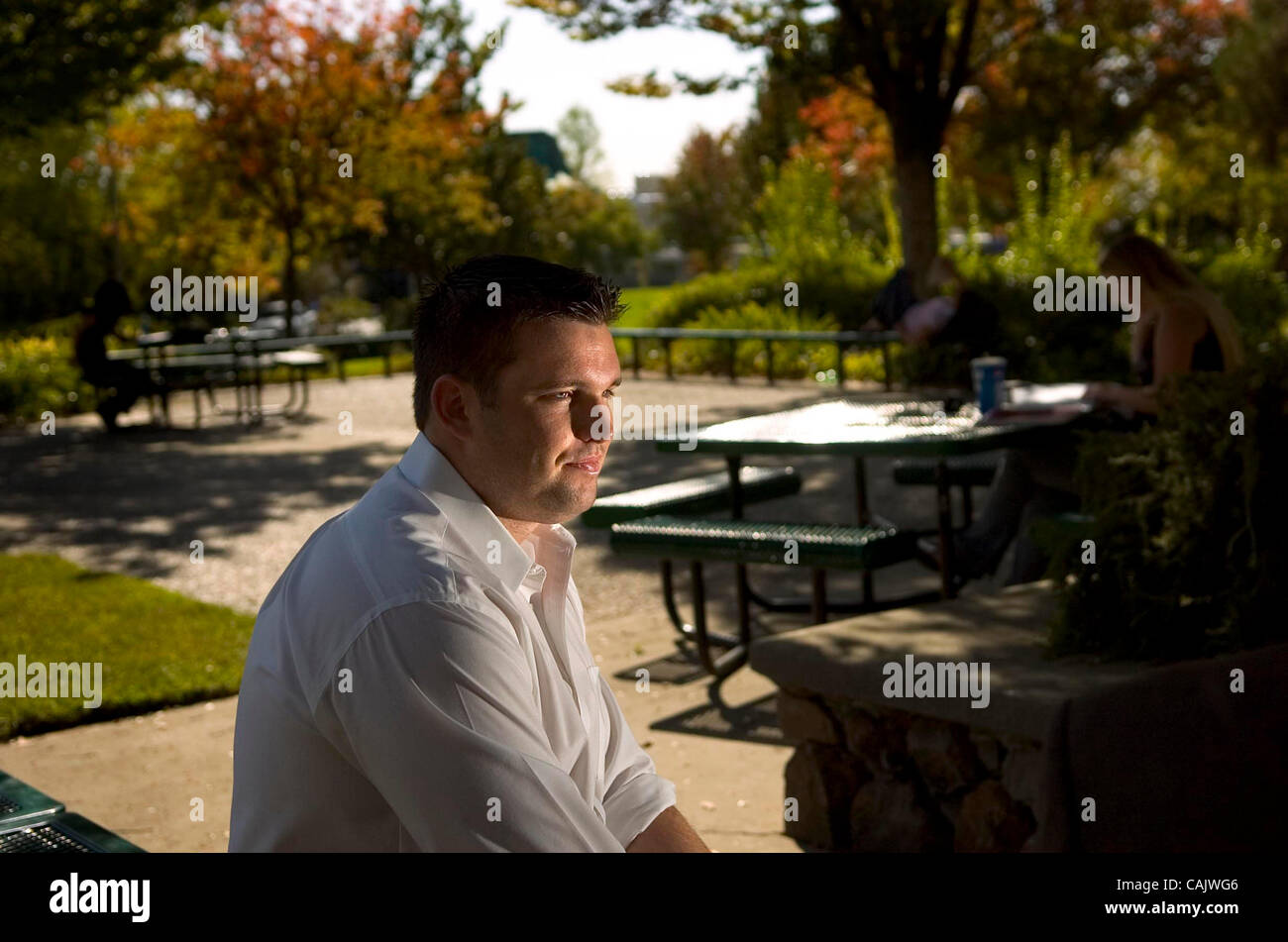 Iraq war veteran Kyle Williams is now enrolled at Sierra College in Rocklin. For many veterans, enrolling in college has been difficult as they battle bureaucracy and the stigma of serving in an increasingly unpopular war. The Sacramento Bee/Anne Chadwick Williams/ 9-27-07 Stock Photo