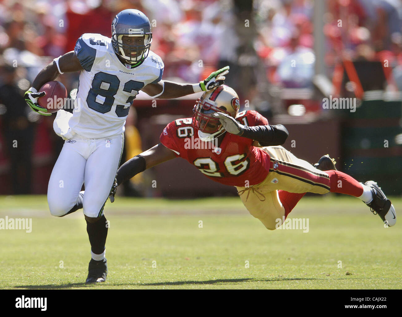 Deion Sanders competing for the San Francisco 49ers in1994 Stock Photo -  Alamy