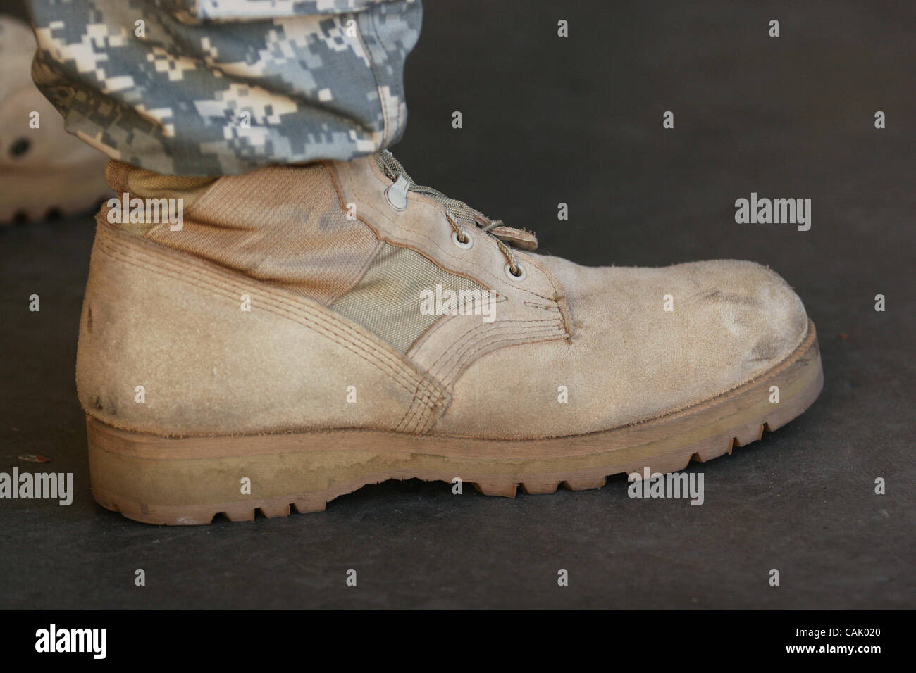 Breathable boot with tennis shoe style cushioning worn by U.S. Army ...