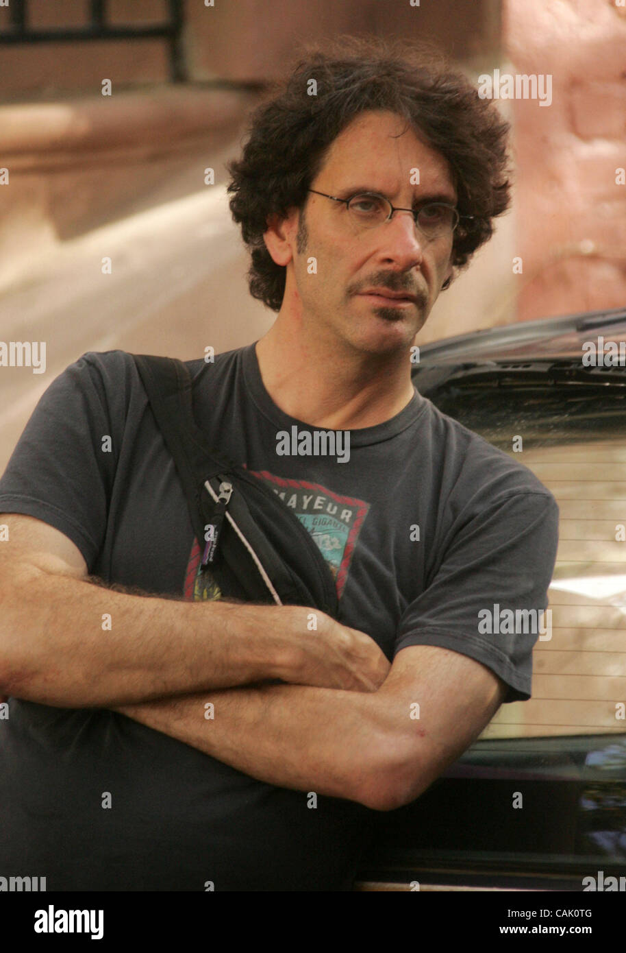 Oct 03, 2007 - New York, NY, USA -  Director JOEL COEN on the set of his new movie 'Burn After Reading' located in Brooklyn.  (Credit Image: © Nancy Kaszerman/ZUMA Press) Stock Photo