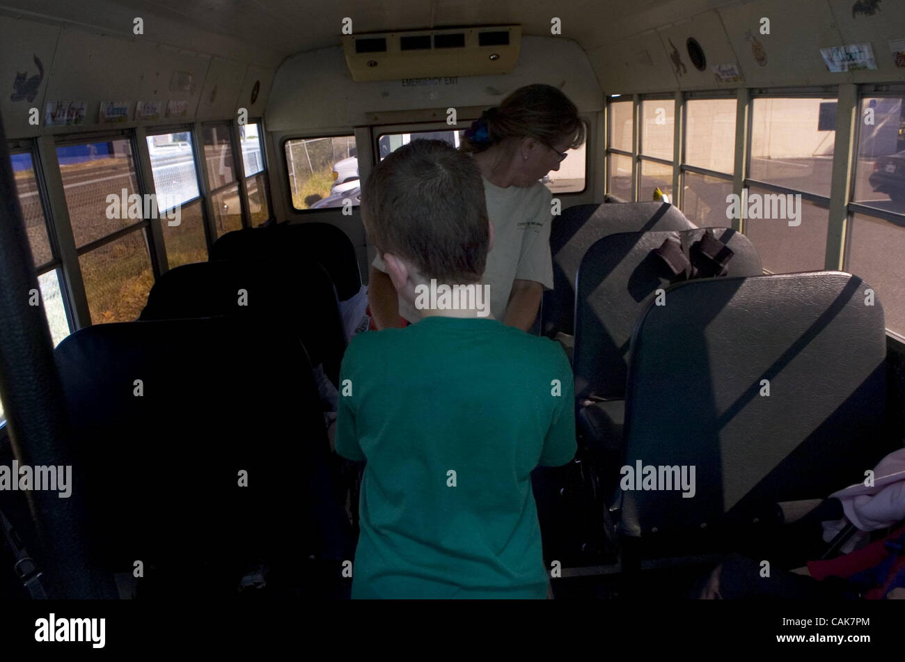 LEDE Bowling Green Charter School instructional aid Pat Frieze (cq Chartered Bus Ymca