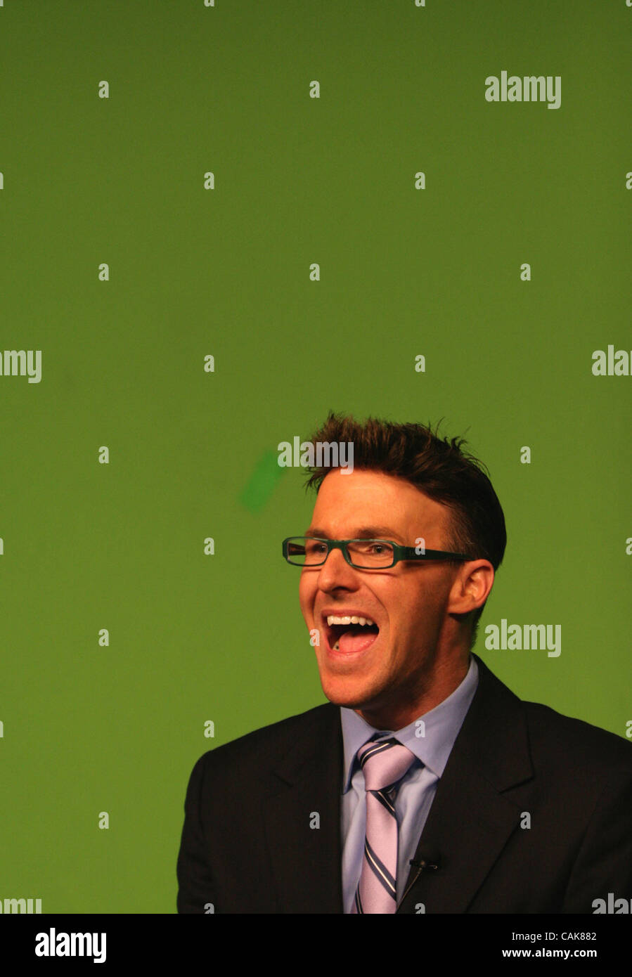 Headline; MICHAEL BUCKLEY, creator and star of "What the Buck". Caption