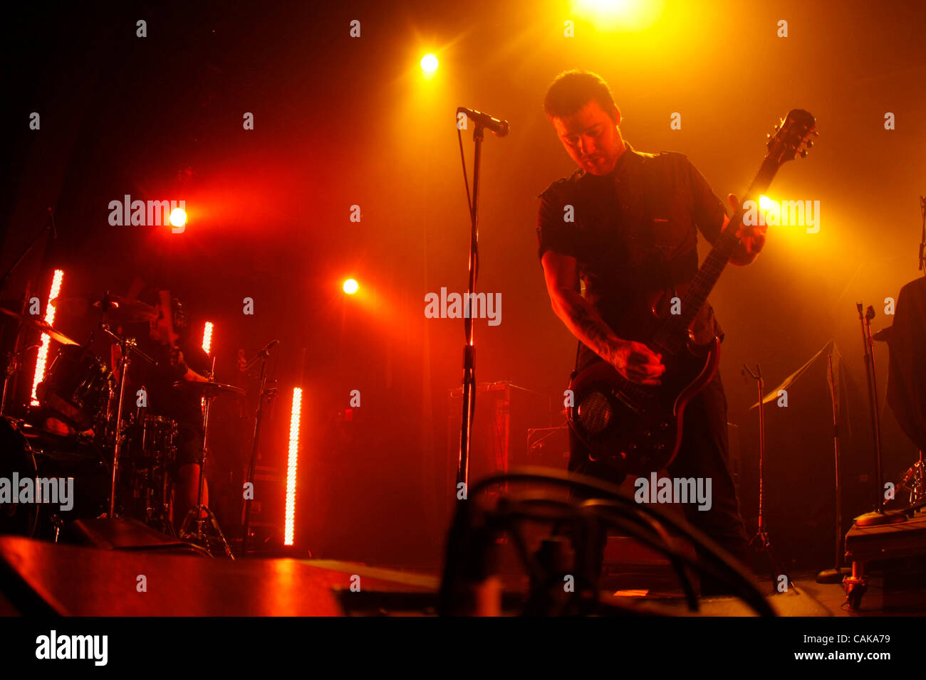 Shiny Toy Guns performing at The Nokia Theater in Times Square on