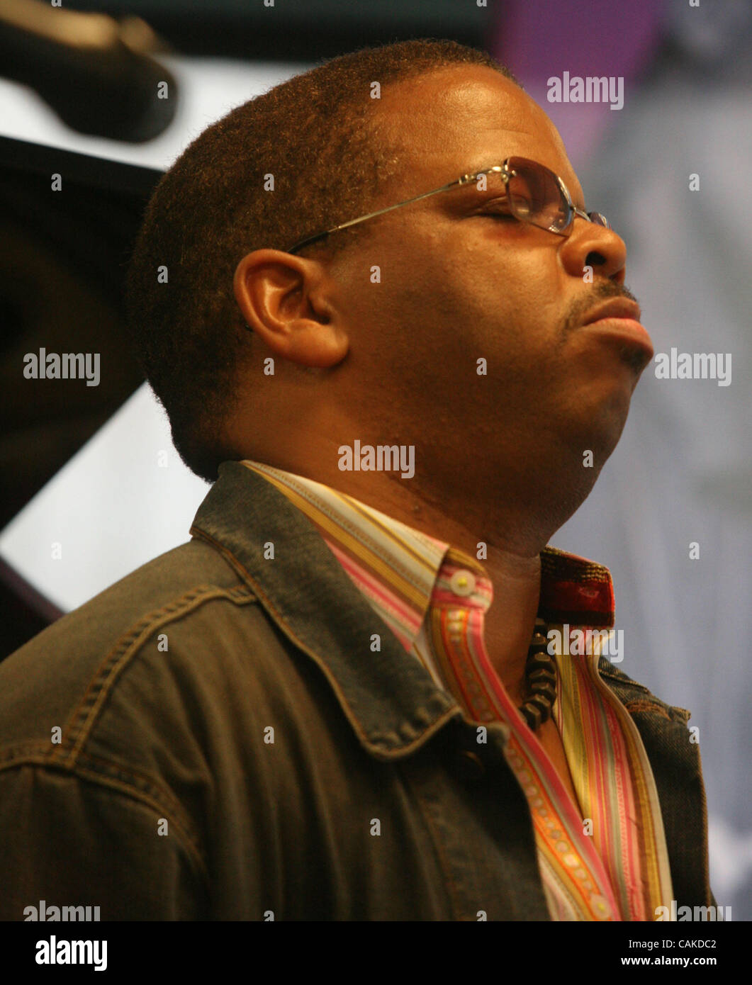 Sep 15, 2007 - New York, NY, USA - Jazz trumpeter, composer TERENCE BLANCHARD performs a live broadcast for WBGO Jazz 88.3 at J&R Music and Computer World. BLANCHARD, from New Orleans, promotes his new CD 'A Tale of God's Will : A Requiem for Katrina.' (Credit Image: © Nancy Kaszerman/ZUMA Press) Stock Photo