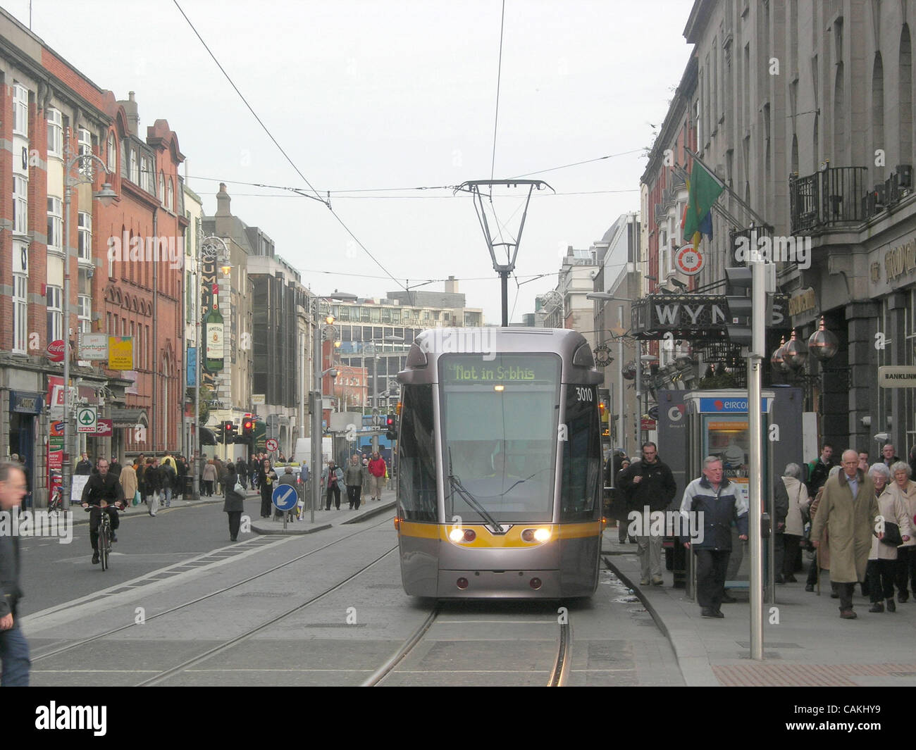 Sep 18, 2007 Dublin, Ireland The modern Luas tram system in Dublin