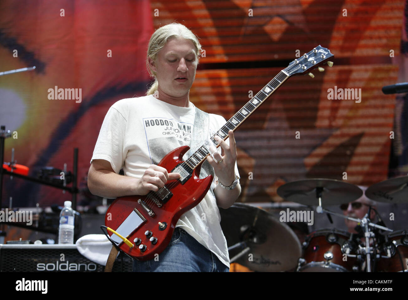 Derek Trucks performing during New York Farm Aid 2007 at Randall's