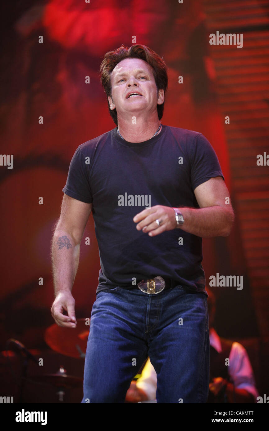 John 'Cougar' Mellencamp performing during New York Farm Aid 2007 at Randall's Island September 9th, 2007 Stock Photo