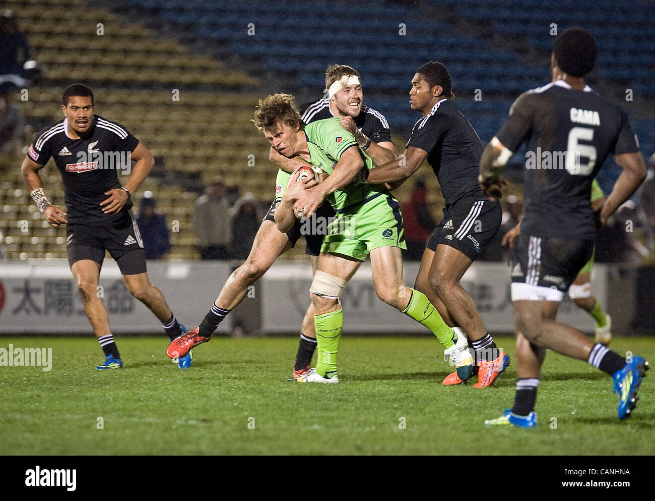 Action from the New Zealand vs Australia match during round 7 of the