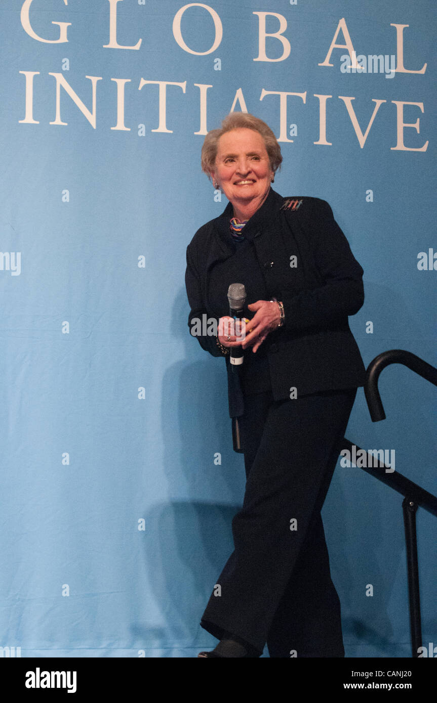 Madeline Albright arrives at the Opening Plenary Session : The Power of Public Service during 2012 Clinton Global Initiative University Meeting at George Washington University  in Washington, DC on Friday March 30th 2012. Stock Photo