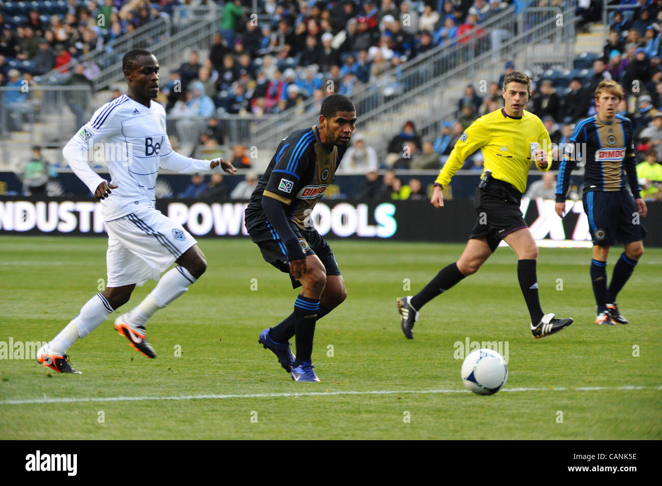 March 31, 2012 - Chester, Pennsylvania, U.S - The Union's GABRIEL GOMEZ in a action during the match at PPL Park. (Credit Image: © Ricky Fitchett/ZUMAPRESS.com) Stock Photo