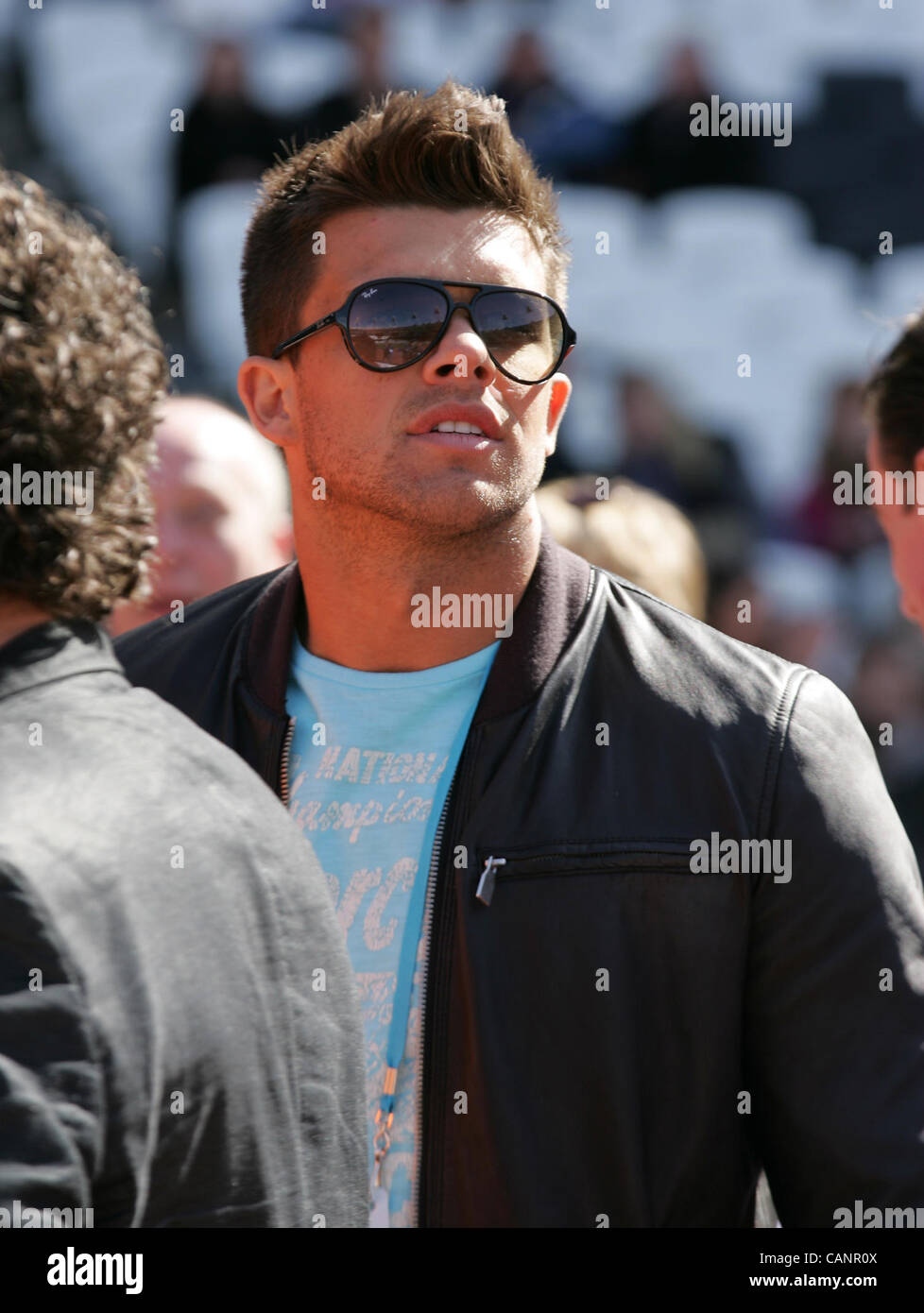 Leandro Penna at the Gold Challenge Olympic Stadium Event held at the Olympic Park in Stratford in London Stock Photo