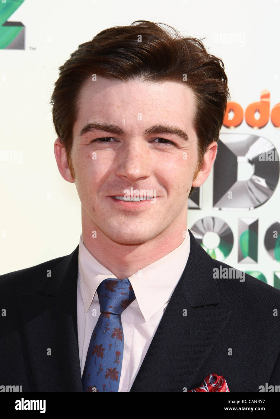 DRAKE BELL 25TH NICKELODEON KID'S CHOICE AWARDS DOWNTOWN LOS ANGELES CALIFORNIA USA 31 March 2012 Stock Photo