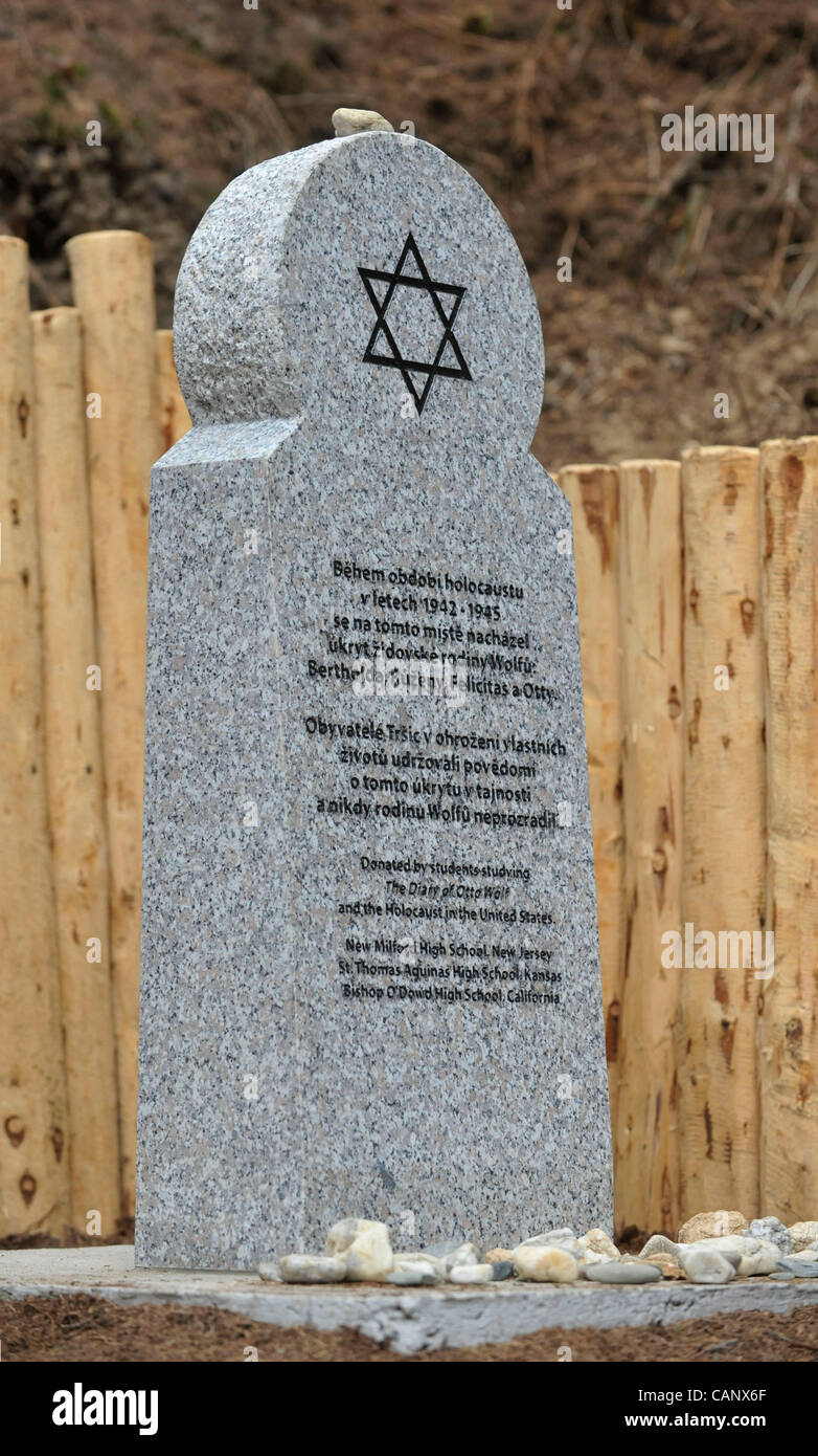 The new monument was revealed in the forest close to the village of ...