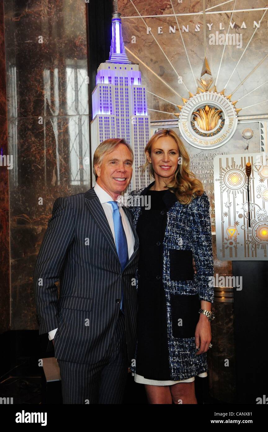 April 2, 2012 - Manhattan, New York, U.S. - TOMMY HIFIGER and wife DEE ...