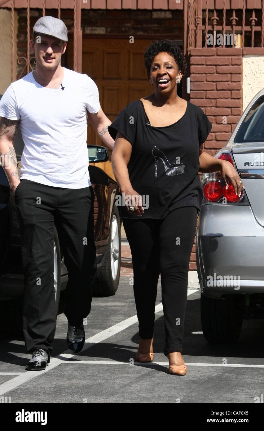 TRISTAN MACMANUS & GLADYS KNIGHT DANCING WITH THE STARS. REHEARSALS LOS ANGELES CALIFORNIA USA 04 April 2012 Stock Photo