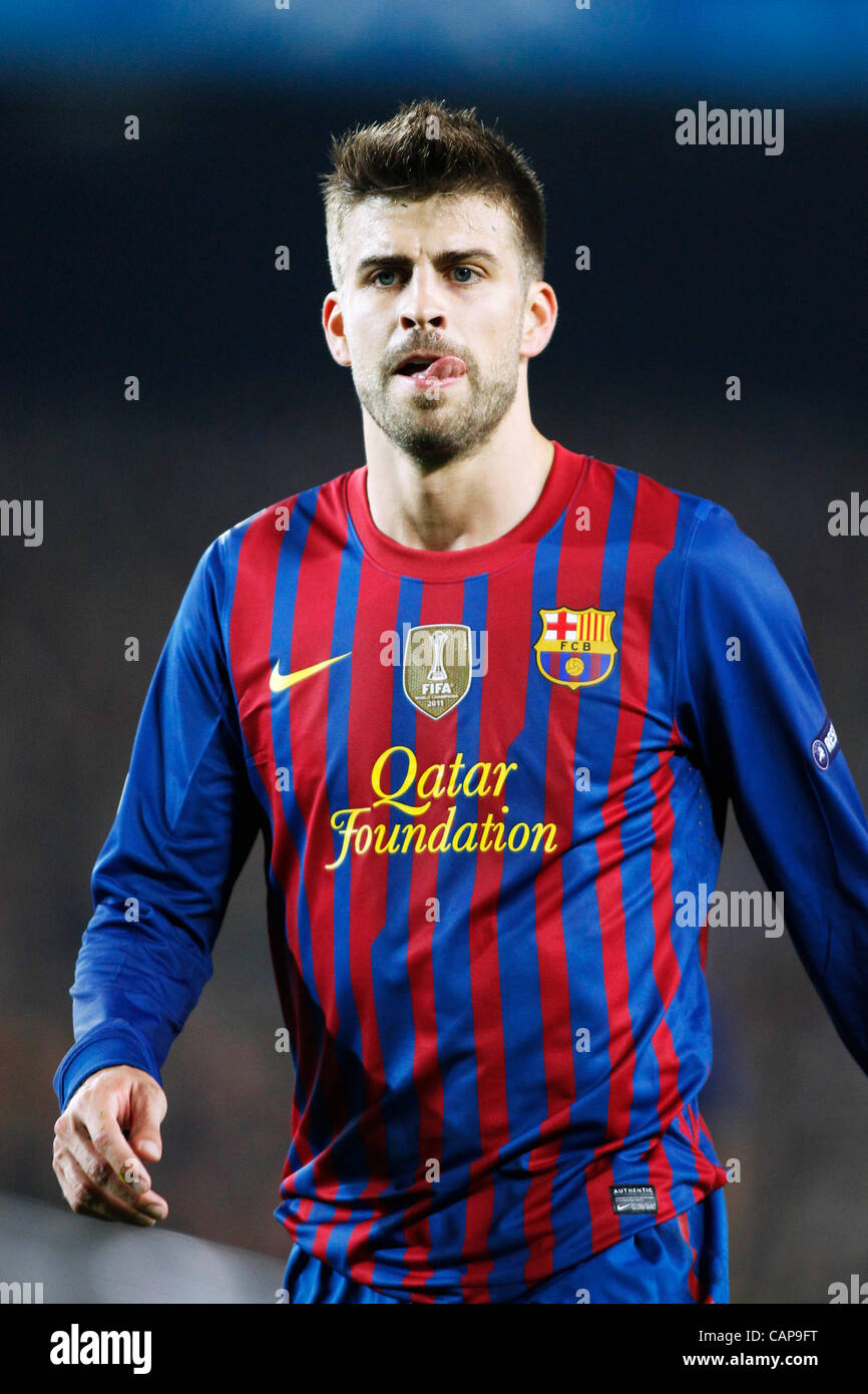 Gerard Pique (Barcelona), APRIL 3, 2012 - Football / Soccer : UEFA