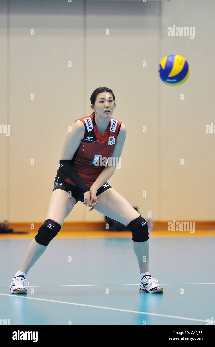 Megumi Kurihara Jpn April 5 12 Volleyball Japanese Women S National Volleyball Team Open The Practice For