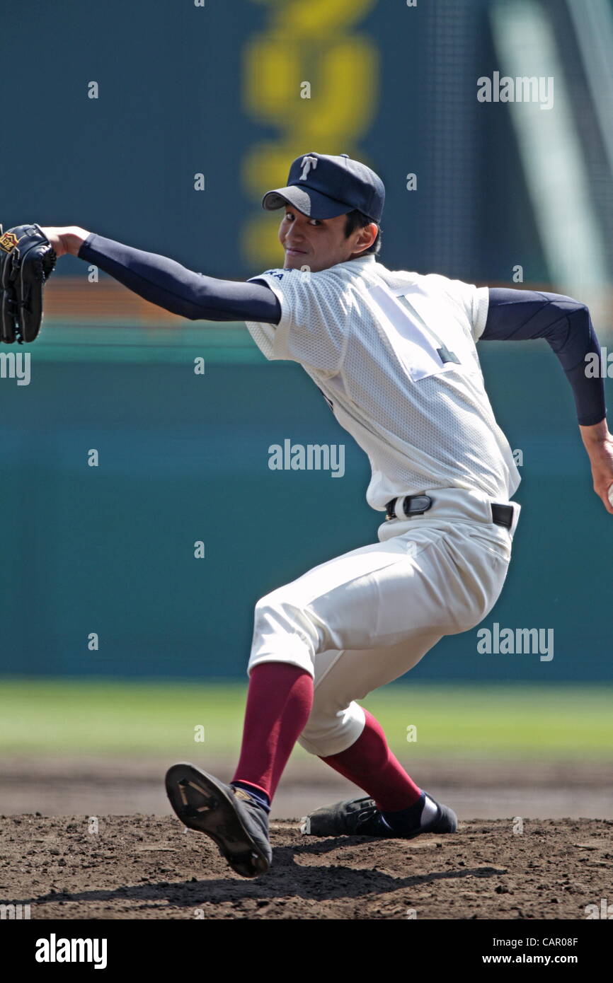 Shintaro Fujinami (Osaka Toin), APRIL 4, 2012 - Baseball : Osaka Toin ...