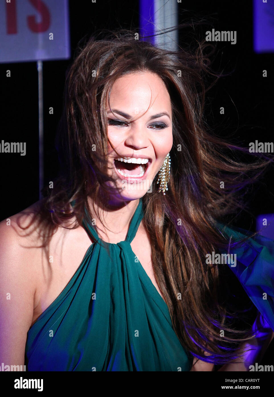 April 10, 2012 - Sydney, Australia - CHRISTINE TEIGEN, fiance of singer