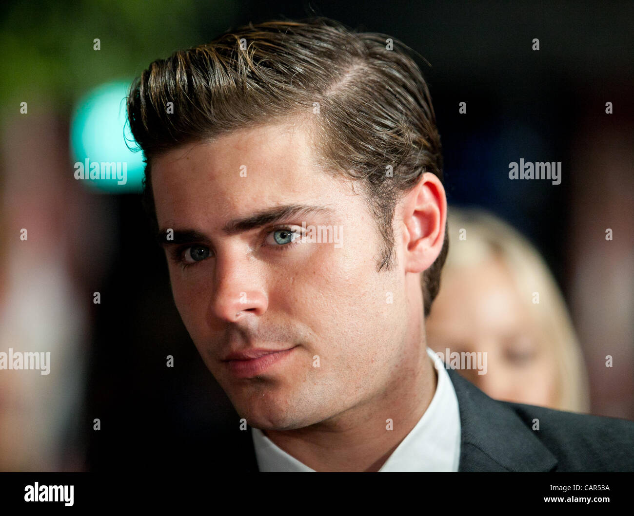 Zac Efron at the Melbourne premiere of The Lucky One, April 11, 2012 Stock  Photo - Alamy, image size:1300x1059