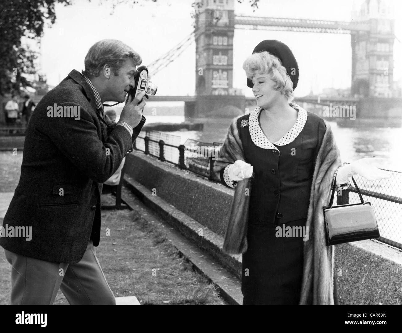 MICHAEL CAINE AND SHELLY WINTERS IN ''ALFIE''.1965.Ã‚Â©SUPPLIED BY   PHOTOS, INC.(Credit Image: Â© Globe Photos, Inc/Globe Photos/ZUMAPRESS.com) Stock Photo