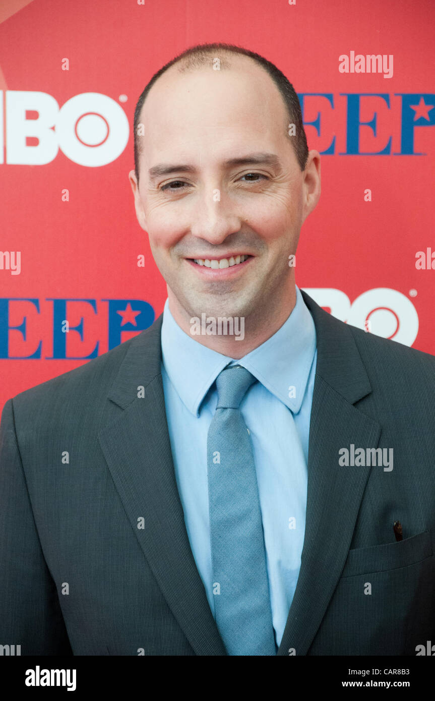 Tony Hale attends the premiere screening of the new HBO Series VEEP at The United States Institute of Peace. in Washington, DC on Weds. April 11, 2012. Stock Photo