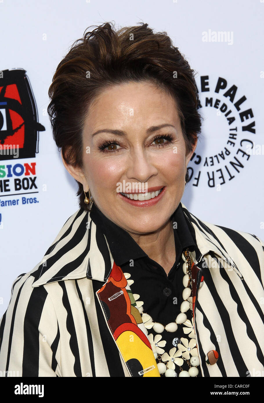 April 12, 2012 - Los Angeles, California, U.S. - Patricia Heaton. Warner Bros.Television Group-Out of The Box exhibit held at the Paley Center for Media,Beverly Hills,USA.April 12 - 2012 (Credit Image: Â© TLeopold/Globe Photos/ZUMAPRESS.com) Stock Photo