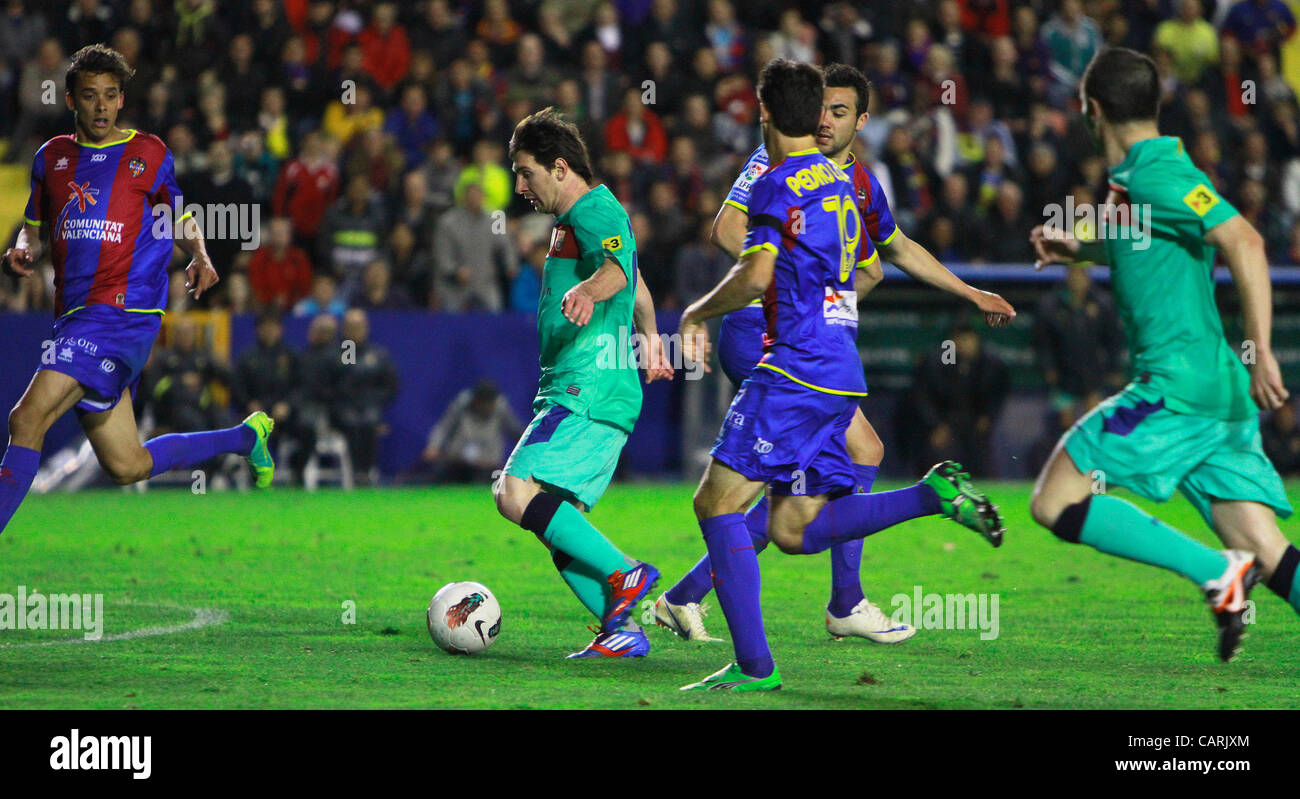 Liga BBVA - Soccer, Spain- Levante UD vs. FC Barcelona - Matchday - 14 ...