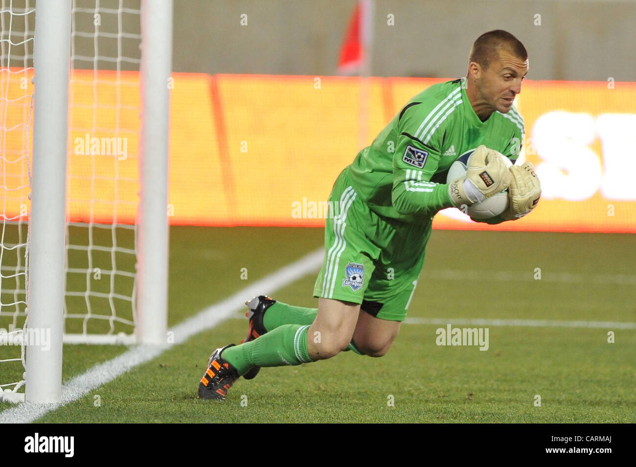San Jose Earthquakes Goal Keeper JON BUSCH 18 At Red Bull Stadium In 
