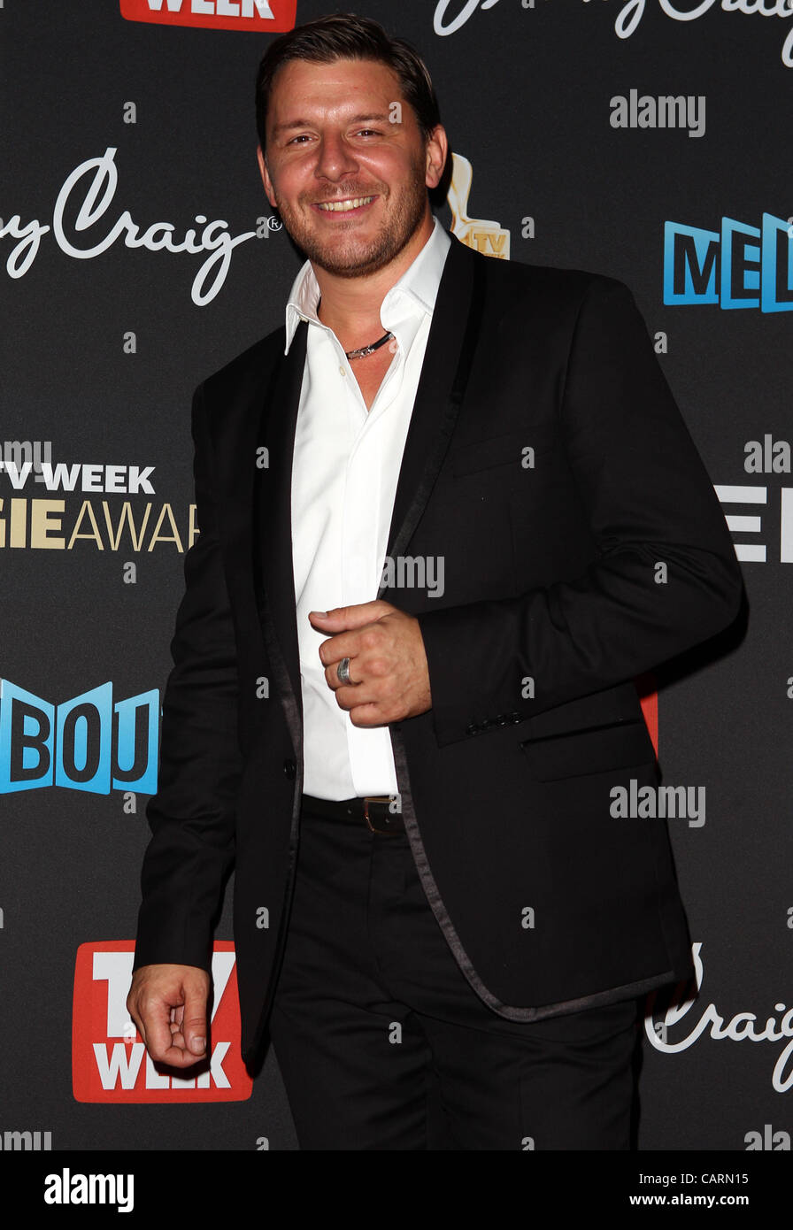 April 15, 2012 - Melbourne, NSW, Australia - Chef MANI FEIDEL arrives at the 2012 TV Week Logie Awards in Melbourne at the Crown Casino (Credit Image: © Marianna Massey/ZUMAPRESS.com) Stock Photo