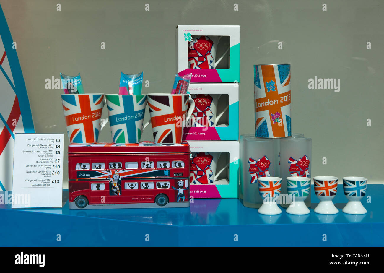 London Olympic Games 2012 Memorabilia for sale at John Lewis Store