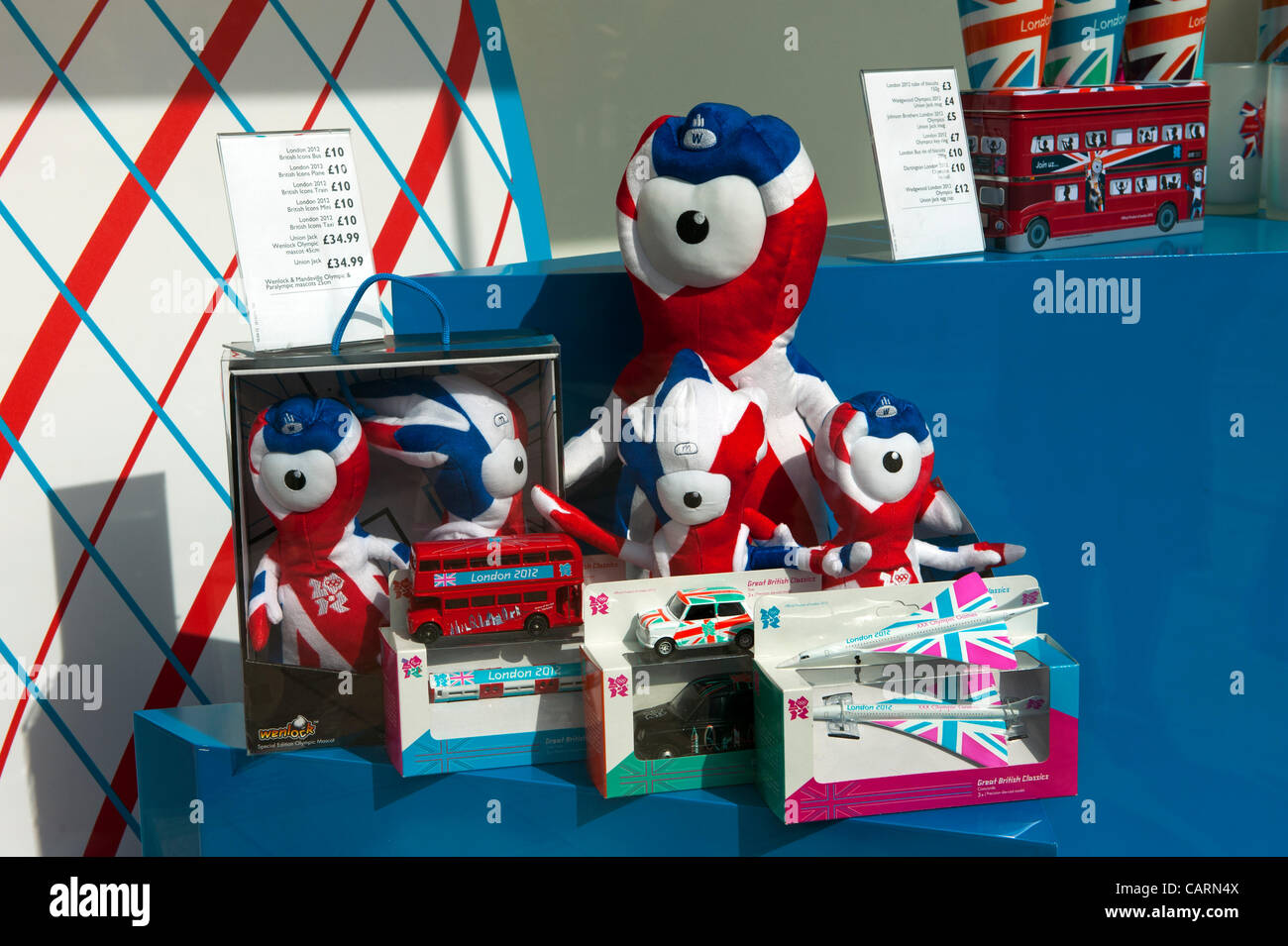 London Olympic Games 2012 Memorabilia for sale at John Lewis Store