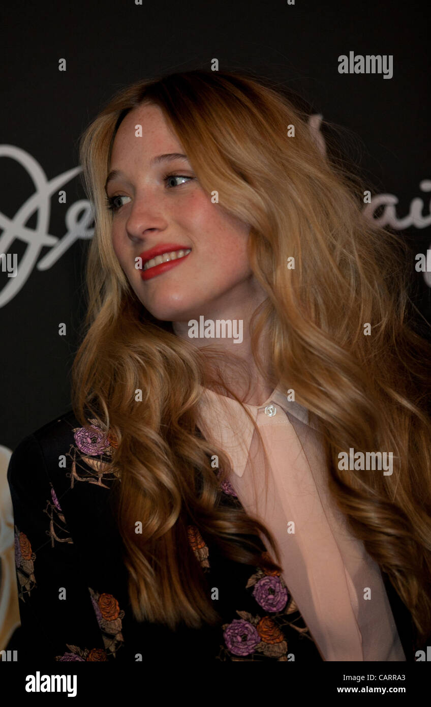 Sophie Lowe on the red carpet at the Logie Awards, Melbourne April 15, 2012. Stock Photo