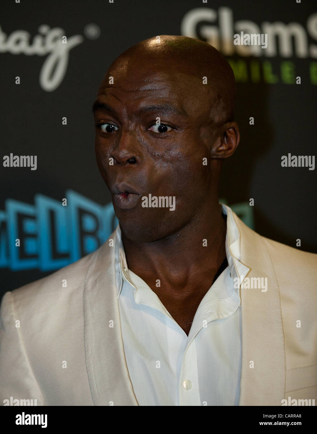 Seal on the red carpet at the Logie Awards, Melbourne April 15, 2012. Stock Photo