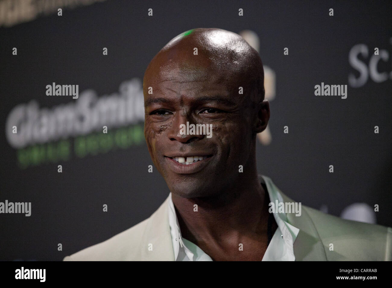 Seal on the red carpet at the Logie Awards, Melbourne April 15, 2012. Stock Photo