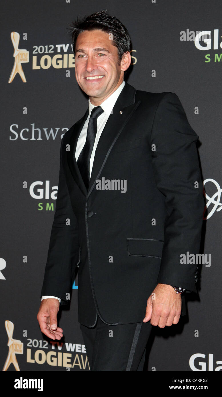 Jamie Durie on the red carpet at the Logie Awards, Melbourne April 15, 2012. Stock Photo