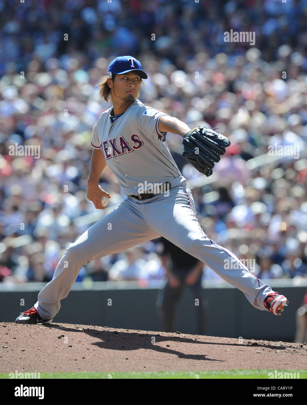 Video: Texas Rangers ace Yu Darvish hits first career home run – New York  Daily News
