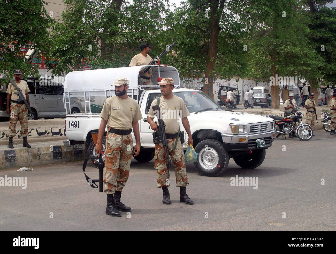 Firing incident karachi rangers official hires stock photography and