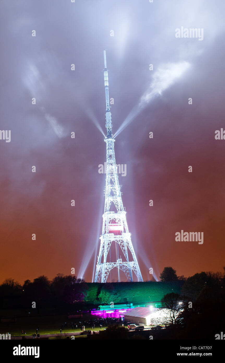 18/04/12, London, UK 200,000 watts of lighting illuminates the 219